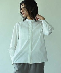 RAW FUDGE（ローファッジ）の「シアープリーツスタンドブラウス（シャツ/ブラウス）」