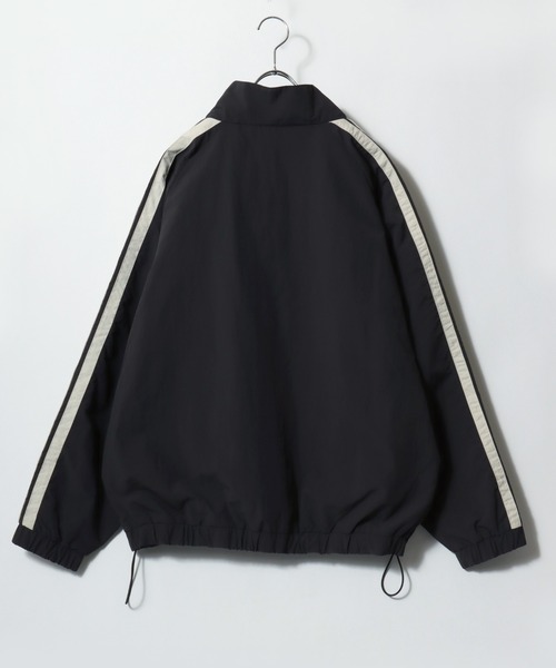 DISCUS（ディスカス）の「2026SS DISCUS/ディスカス ナイロン ワンポイント刺繍/サイドライン ラグラントラックジャケット レディース メンズ（ブルゾン・メンズ・ベージュ/ネイビー/アイボリー/ブラック・M/L/XL）」の10枚目の写真