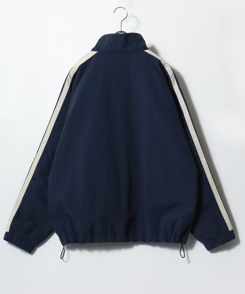 DISCUS（ディスカス）の「2026SS DISCUS/ディスカス ナイロン ワンポイント刺繍/サイドライン ラグラントラックジャケット レディース メンズ（ブルゾン・メンズ・ベージュ/ネイビー/アイボリー/ブラック・M/L/XL）」の12枚目の写真