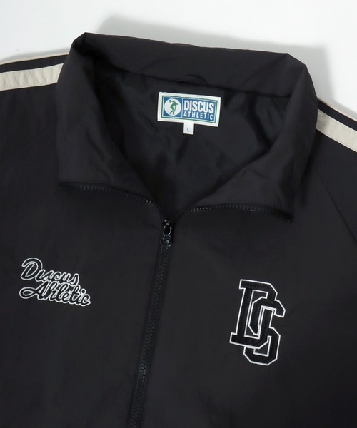 DISCUS（ディスカス）の「2026SS DISCUS/ディスカス ナイロン ワンポイント刺繍/サイドライン ラグラントラックジャケット レディース メンズ（ブルゾン・メンズ・ベージュ/ネイビー/アイボリー/ブラック・M/L/XL）」の14枚目の写真