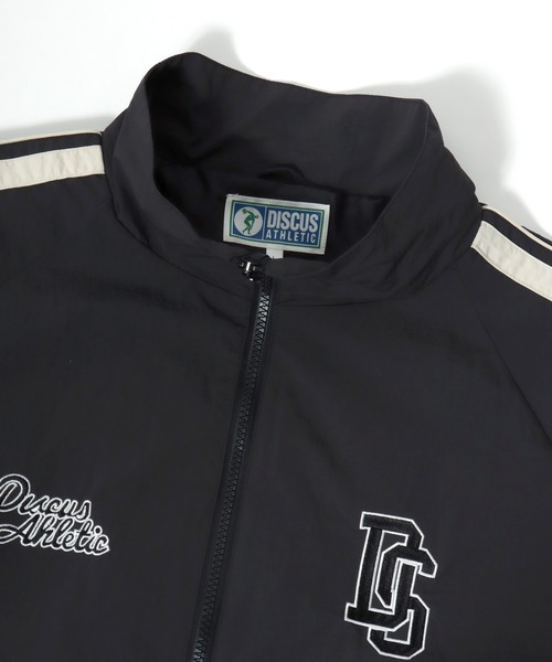 DISCUS（ディスカス）の「2026SS DISCUS/ディスカス ナイロン ワンポイント刺繍/サイドライン ラグラントラックジャケット レディース メンズ（ブルゾン・メンズ・ベージュ/ネイビー/アイボリー/ブラック・M/L/XL）」の13枚目の写真