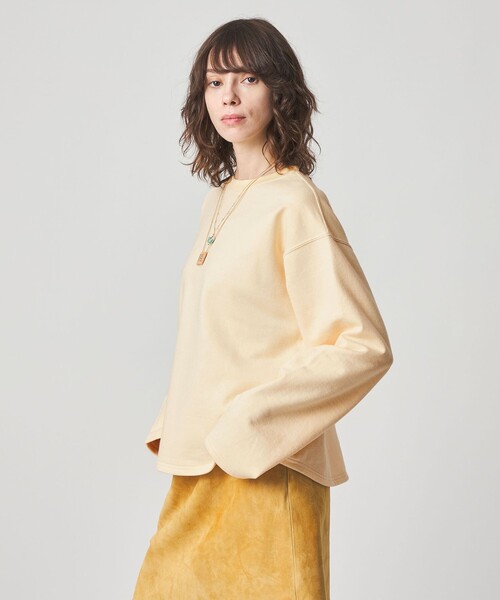 Steven Alan(スティーブンアラン)の「<Steven Alan>コットン スウェット プルオーバー(Tシャツ/カットソー・レディース・オフホワイト/ダークブラウン/ネイビー・FREE)」の2枚目の写真