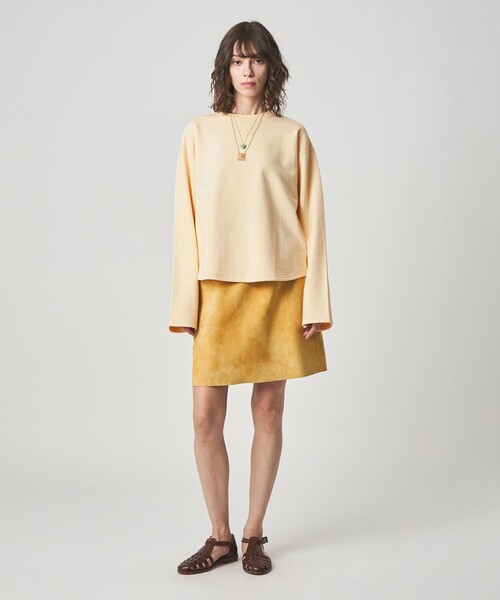 Steven Alan(スティーブンアラン)の「<Steven Alan>コットン スウェット プルオーバー(Tシャツ/カットソー・レディース・オフホワイト/ダークブラウン/ネイビー・FREE)」の7枚目の写真