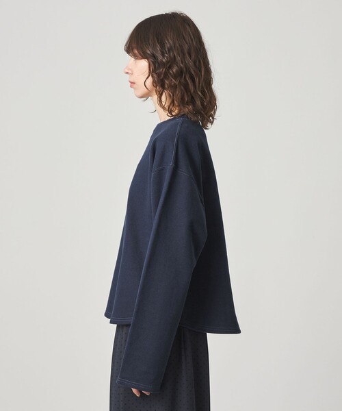 Steven Alan(スティーブンアラン)の「<Steven Alan>コットン スウェット プルオーバー(Tシャツ/カットソー・レディース・オフホワイト/ダークブラウン/ネイビー・FREE)」の11枚目の写真