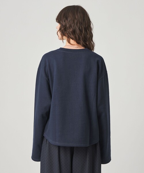 Steven Alan(スティーブンアラン)の「<Steven Alan>コットン スウェット プルオーバー(Tシャツ/カットソー・レディース・オフホワイト/ダークブラウン/ネイビー・FREE)」の12枚目の写真