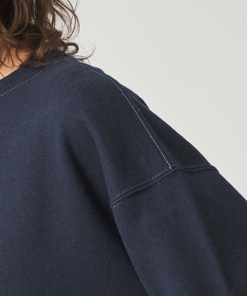 Steven Alan(スティーブンアラン)の「<Steven Alan>コットン スウェット プルオーバー(Tシャツ/カットソー・レディース・オフホワイト/ダークブラウン/ネイビー・FREE)」の13枚目の写真