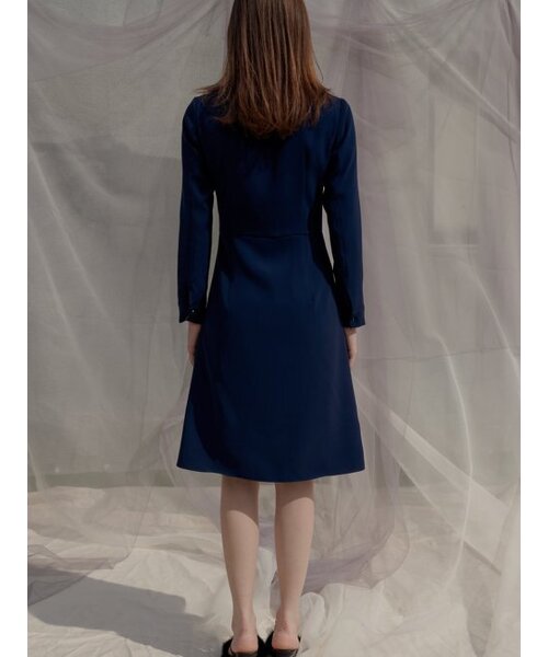 Sorry,Too Much Love(ソーリートゥーマッチラブ)の「Double Button Trench Style Dress_Navy(ワンピース・レディース・その他・S/M)」の5枚目の写真