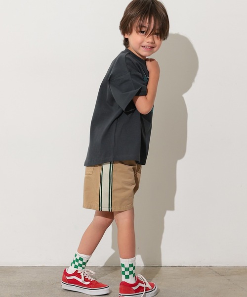 Ocean&Ground（オーシャン&グラウンド）の「ENJOY STITCH Tシャツ/刺繍（Tシャツ/カットソー・キッズ・キナリ/ホワイト/ライトブルー/ブラック・100/95/90/80/140/130/120/110）」の15枚目の写真