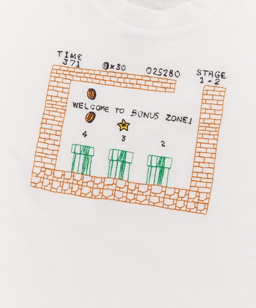 Ocean&Ground（オーシャン&グラウンド）の「ENJOY STITCH Tシャツ/刺繍（Tシャツ/カットソー・キッズ・キナリ/ホワイト/ライトブルー/ブラック・100/95/90/80/140/130/120/110）」の20枚目の写真