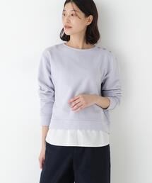 ◆シャツテールドッキングプルオーバー