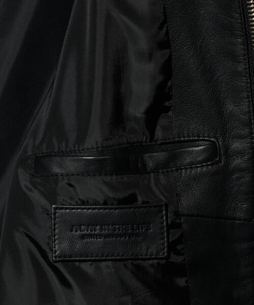 【着用少】シープレザー シングルライダース　ユナイテッドアローズ　サイズL シープレザー シングル ライダース ジャケット