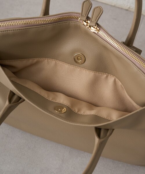 LOUNGEDRESS（ラウンジドレス）の「【GALENA/ガレナ】ドームボストンバッグ（ボストンバッグ・レディース・ブラック/ベージュ・FREE）」の10枚目の写真