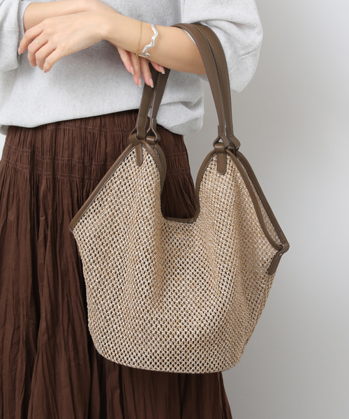 JOURNAL STANDARD relume（ジャーナルスタンダード　レリューム）の「［26SS新作］RELUME アンダリアトートBAG（トートバッグ・レディース・アイボリー/ベージュ・FREE）」の9枚目の写真