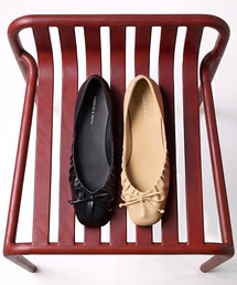 CHARLES & KEITH（チャールズ & キース）の「ルーシュドボウ バレエフラット（バレエシューズ）」