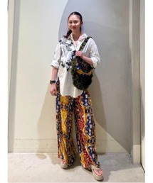 Christian Lacroix エスニックスタイルパンツ パラッツォカット