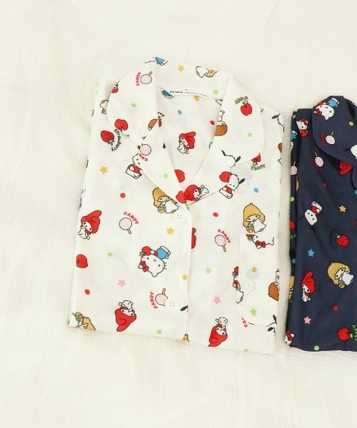 sanrio（サンリオ）の「《サンリオキャラクターズ》70sウィークエンド 長袖 パジャマ（ルームウェア/パジャマ・レディース・ネイビー/オフホワイト・L/M）」の6枚目の写真