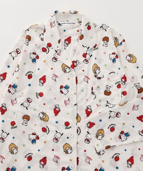 sanrio（サンリオ）の「《サンリオキャラクターズ》70sウィークエンド 長袖 パジャマ（ルームウェア/パジャマ・レディース・ネイビー/オフホワイト・L/M）」の16枚目の写真