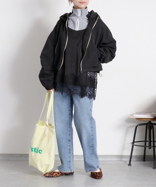 cepo（セポ）の「〈セットアップ対応〉美脚＆細見えシルエット♪ ハイスタンダードストレートデニム（デニムパンツ・レディース・ブルー系2/ベージュ・M/S/L）」の18枚目の写真