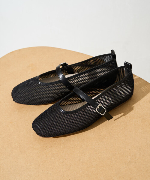 FREAK'S STORE（フリークスストア）の「限定展開　メッシュ バレエ パンプス [36～38サイズ展開]（パンプス・レディース・ブラック/ベージュ・36/38/37）」の5枚目の写真