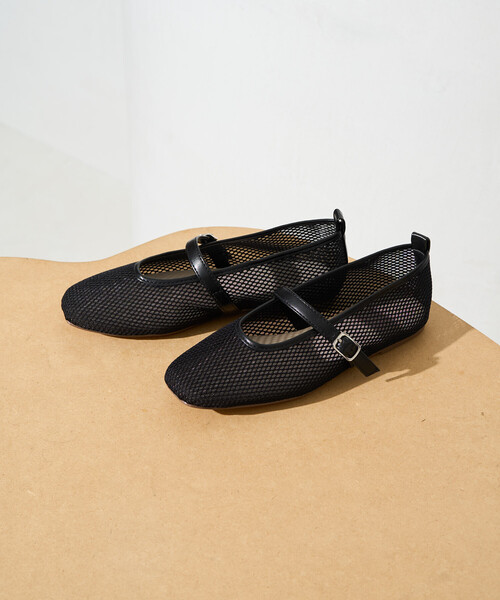 FREAK'S STORE（フリークスストア）の「限定展開　メッシュ バレエ パンプス [36～38サイズ展開]（パンプス・レディース・ブラック/ベージュ・36/38/37）」の6枚目の写真