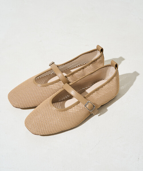 FREAK'S STORE（フリークスストア）の「限定展開　メッシュ バレエ パンプス [36～38サイズ展開]（パンプス・レディース・ブラック/ベージュ・36/38/37）」の7枚目の写真