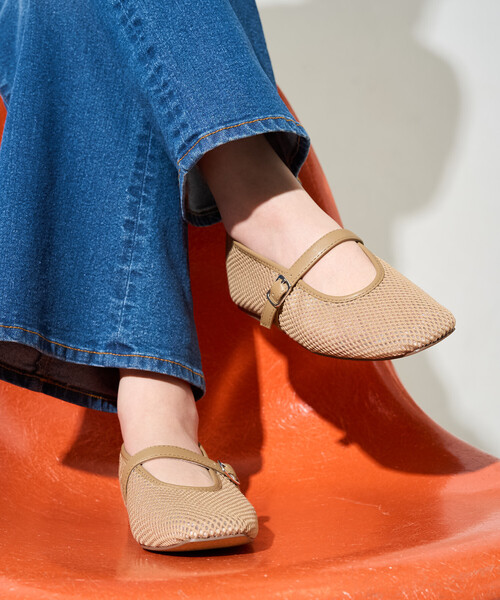 FREAK'S STORE（フリークスストア）の「限定展開　メッシュ バレエ パンプス [36～38サイズ展開]（パンプス・レディース・ブラック/ベージュ・36/38/37）」の9枚目の写真