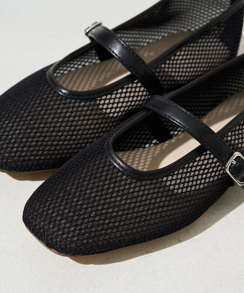 FREAK'S STORE（フリークスストア）の「限定展開　メッシュ バレエ パンプス [36～38サイズ展開]（パンプス・レディース・ブラック/ベージュ・36/38/37）」の18枚目の写真