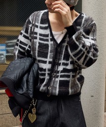 kutir | SILVER BUTTON CHECK CARDIGAN/シルバーボタンチェックカーディガン(カーディガン/ボレロ)