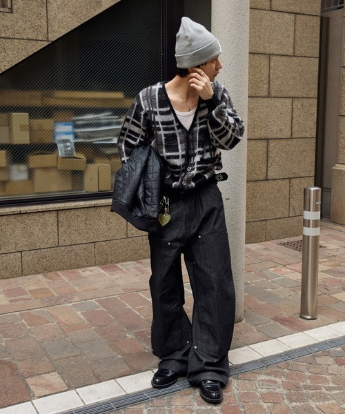 kutir(クティール)の「SILVER BUTTON CHECK CARDIGAN/シルバーボタンチェックカーディガン(カーディガン/ボレロ・メンズ・ブラック/ブラウン/ネイビー・LARGE/MEDIUM)」の17枚目の写真