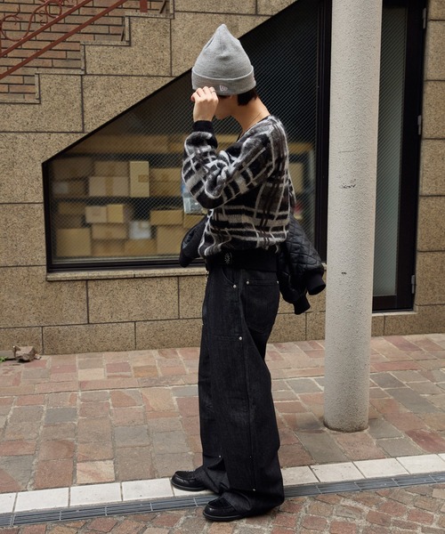 kutir(クティール)の「SILVER BUTTON CHECK CARDIGAN/シルバーボタンチェックカーディガン(カーディガン/ボレロ・メンズ・ブラック/ブラウン/ネイビー・LARGE/MEDIUM)」の18枚目の写真