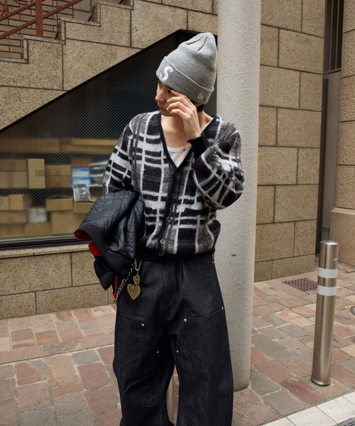 kutir(クティール)の「SILVER BUTTON CHECK CARDIGAN/シルバーボタンチェックカーディガン(カーディガン/ボレロ・メンズ・ブラック/ブラウン/ネイビー・LARGE/MEDIUM)」の12枚目の写真