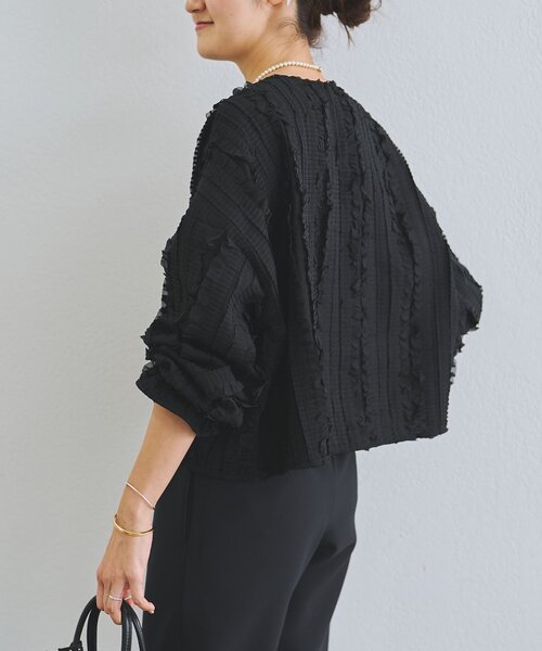 LIVETART（リヴェタート）の「《LIVETART》フリフリジャガードプルオーバー（シャツ/ブラウス・レディース・ブラック・FREE）」の21枚目の写真