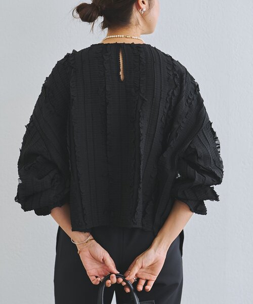 LIVETART（リヴェタート）の「《LIVETART》フリフリジャガードプルオーバー（シャツ/ブラウス・レディース・ブラック・FREE）」の22枚目の写真