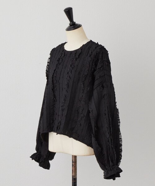 LIVETART（リヴェタート）の「《LIVETART》フリフリジャガードプルオーバー（シャツ/ブラウス・レディース・ブラック・FREE）」の5枚目の写真