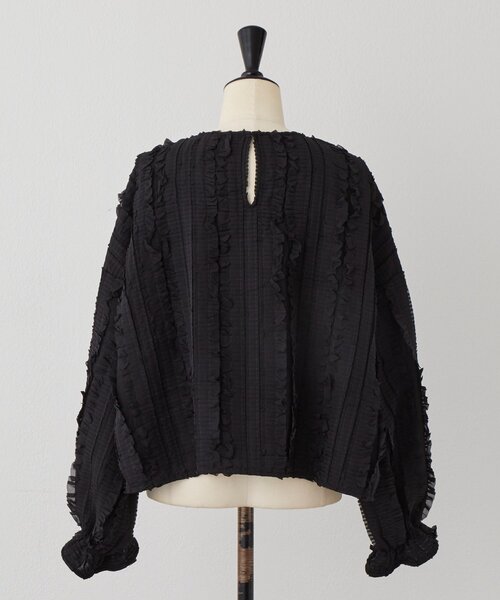 LIVETART（リヴェタート）の「《LIVETART》フリフリジャガードプルオーバー（シャツ/ブラウス・レディース・ブラック・FREE）」の7枚目の写真
