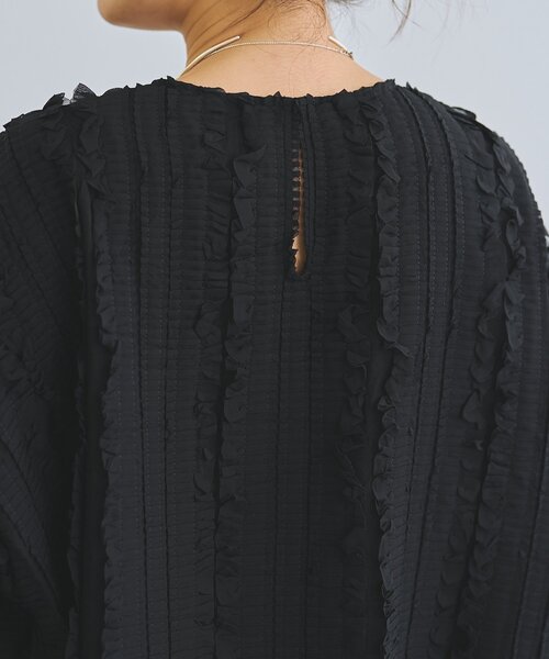 LIVETART（リヴェタート）の「《LIVETART》フリフリジャガードプルオーバー（シャツ/ブラウス・レディース・ブラック・FREE）」の17枚目の写真
