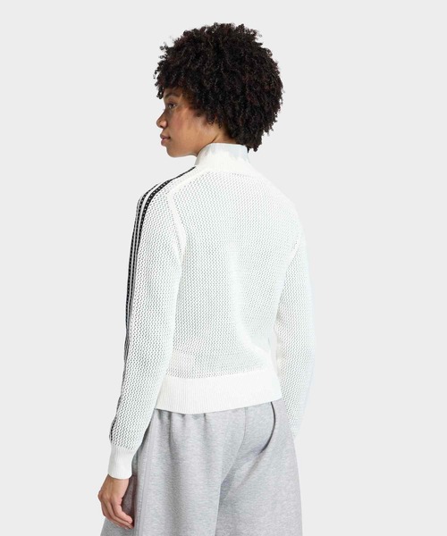 adidas（アディダス）の「ニット クロシェ ファイヤーバード トラックトップ / ジャージ / トラックジャケット / アディダスオリジナルス adidas Originals（ジャージ・レディース・ホワイト/ブラック・SMALL/MEDIUM/X-SMALL/XX-LARGE/X-LARGE/LARGE）」の9枚目の写真