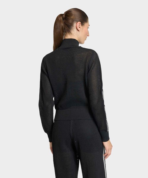 adidas（アディダス）の「ニット クロシェ ファイヤーバード トラックトップ / ジャージ / トラックジャケット / アディダスオリジナルス adidas Originals（ジャージ・レディース・ホワイト/ブラック・SMALL/MEDIUM/X-SMALL/XX-LARGE/X-LARGE/LARGE）」の4枚目の写真