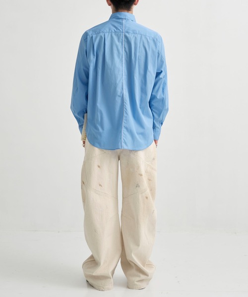 SHINYAKOZUKA（シンヤコヅカ）の「別注CLASSIC SHIRT(ISSUE8)（シャツ/ブラウス・メンズ・サックスブルー/アイボリー/ストライプ・S/M）」の15枚目の写真