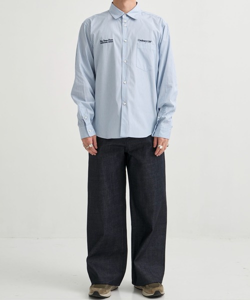 SHINYAKOZUKA（シンヤコヅカ）の「別注CLASSIC SHIRT(ISSUE8)（シャツ/ブラウス・メンズ・サックスブルー/アイボリー/ストライプ・S/M）」の20枚目の写真