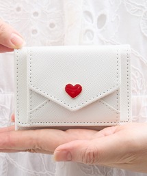 Sunny Side（サニーサイド）の「Sunny Side サニーサイド：ハートレター　三つ折りミニ財布（財布）」