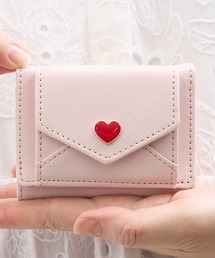 Sunny Side（サニーサイド）の「Sunny Side サニーサイド：ハートレター　三つ折りミニ財布（財布）」