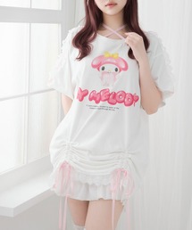 DearMyLove | 【ｻﾝﾘｵ×DML】ﾘﾎﾞﾝﾚｰｽﾋﾞｯｸﾞTｼｬﾂ(Tシャツ/カットソー)