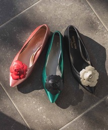 HIMIKO | 【HIMIKO】HANAE MORI×HIMIKO フラワーモチーフ フラットパンプス/661127(パンプス)