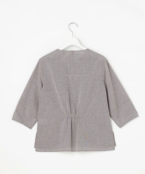 J.PRESS（ジェイプレス）の「リネンminiチェック プルオーバー ブラウス（シャツ/ブラウス・レディース・ネイビー系3/サックスブルー系3/ブラウン系3・T15/T13）」の13枚目の写真