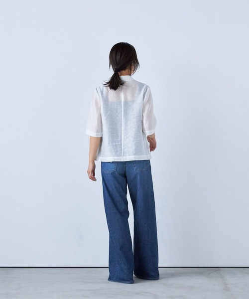 YANUK(ヤヌーク)の「Relax バギーストレート"MARY"(デニムパンツ・レディース・ブルー・L/M/S)」の3枚目の写真