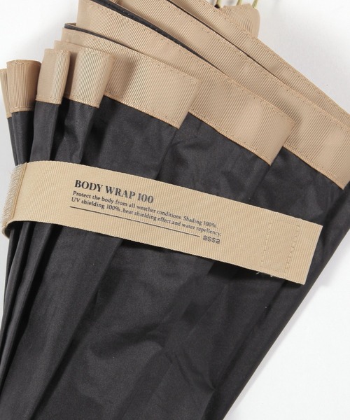 GEORGE'S（ジョージズ）の「BODY WRAP100 グログランテープ キャメル（長傘・レディース・ブラック/アイボリー・FREE）」の9枚目の写真