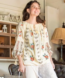 欧州航路（オウシュウコウロ）の「【欧州航路】マクディル刺繍ブラウス（シャツ/ブラウス）」