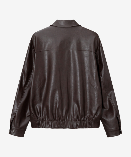 MINDBRIDGE（マインドブリッジ）の「[COUTURE]ブラウンレザートラッカー（ライダースジャケット・メンズ・ブラウン・100/110/95/105）」の7枚目の写真