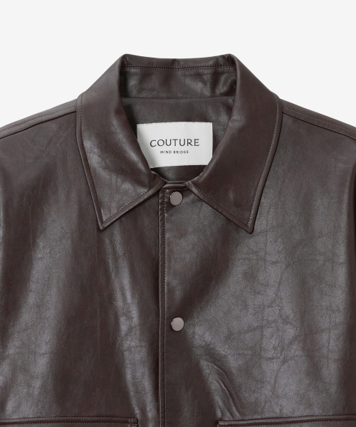 MINDBRIDGE（マインドブリッジ）の「[COUTURE]ブラウンレザートラッカー（ライダースジャケット・メンズ・ブラウン・100/110/95/105）」の8枚目の写真
